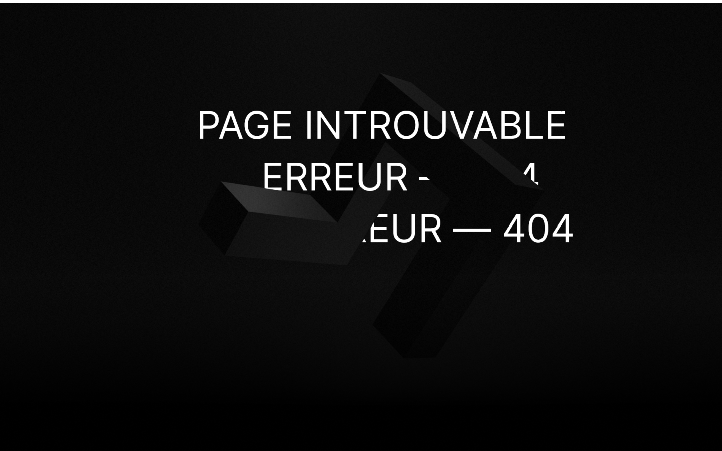Image illustrant une erreur 404